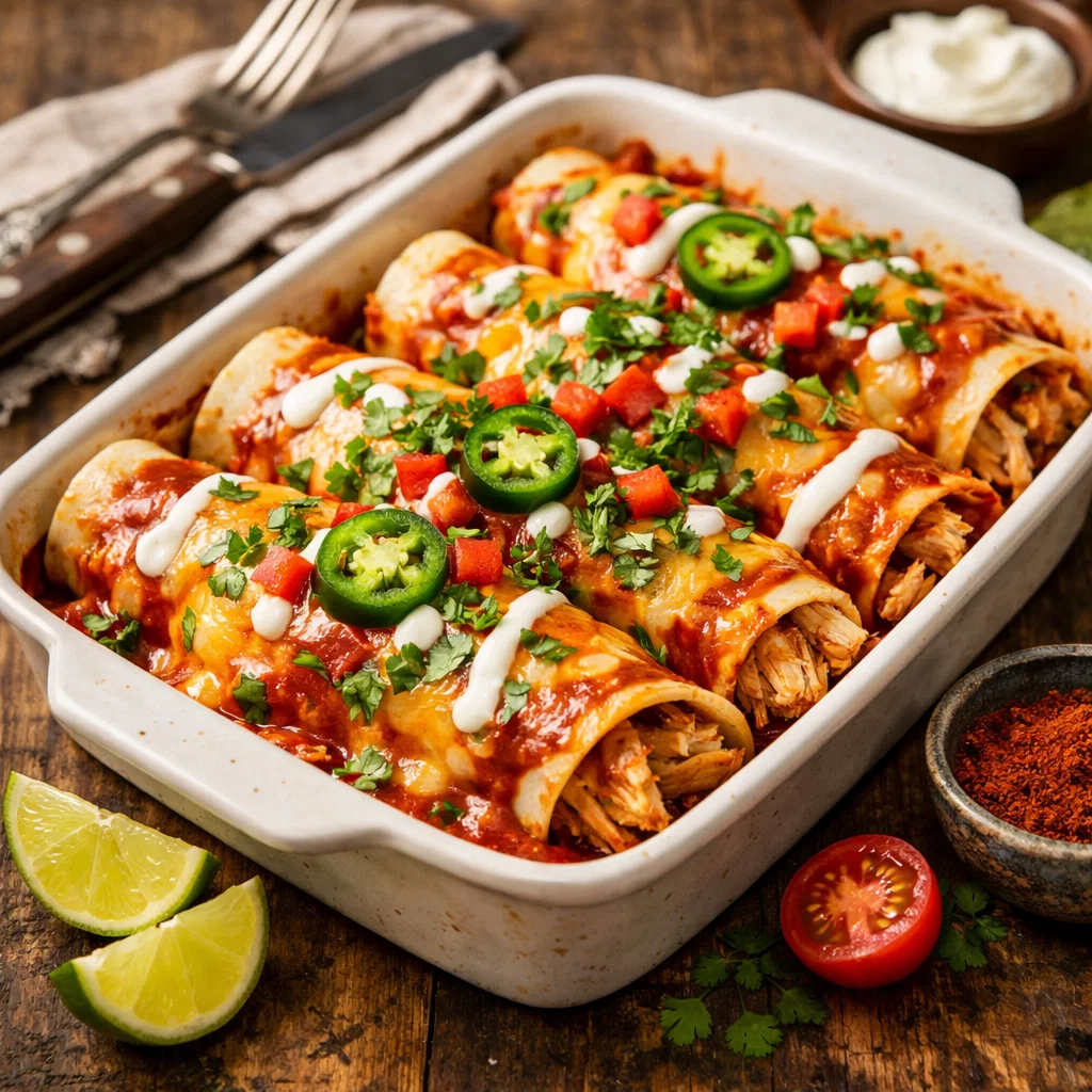 Easy Chicken Enchiladas