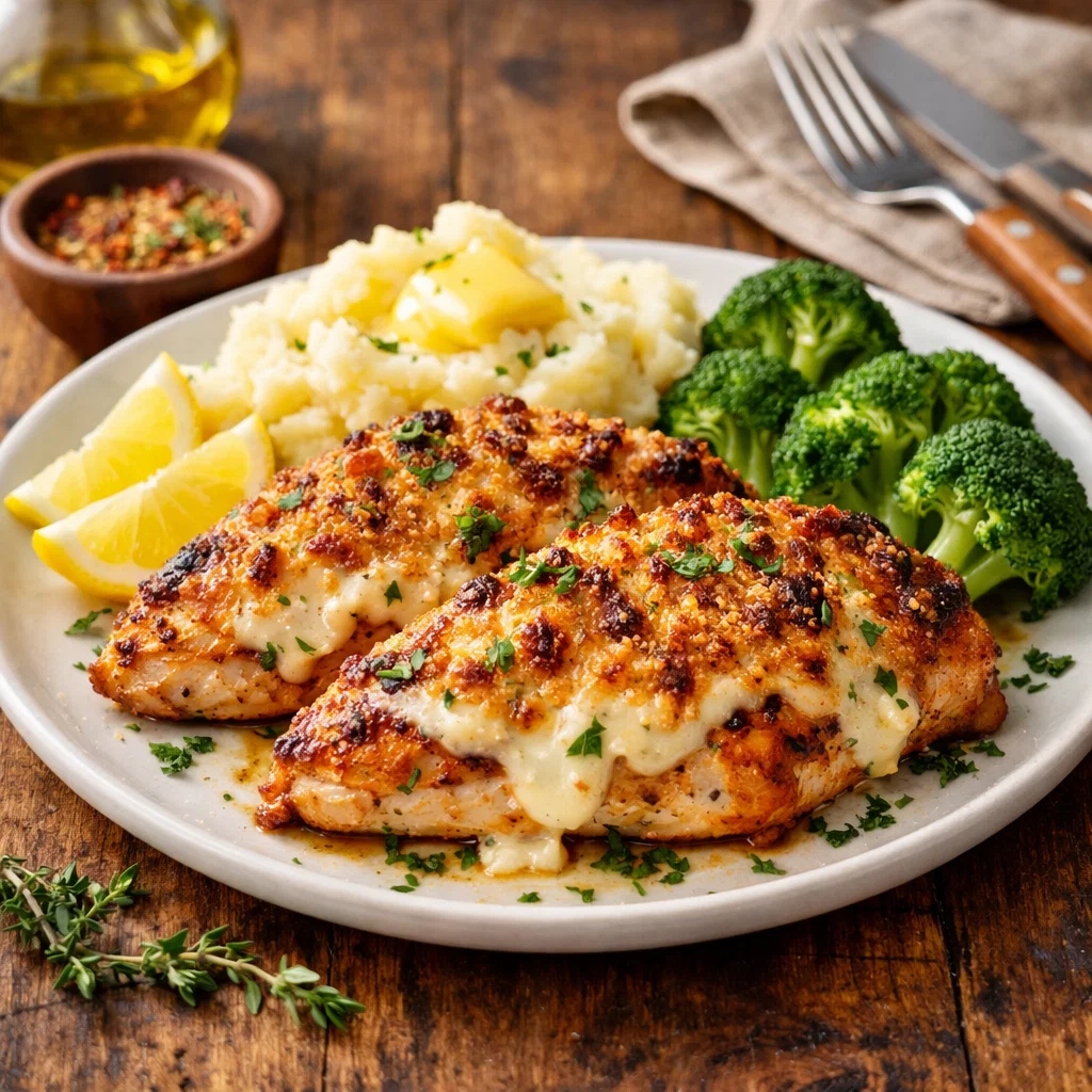 Longhorn Parmesan Crusted Chicken