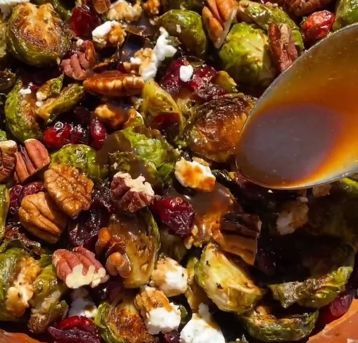 roasted Brussels sprouts with balsamic