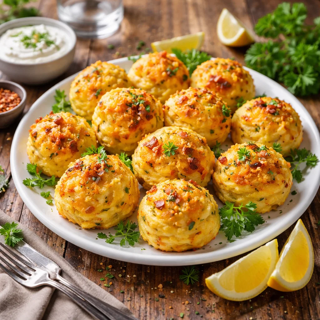 Cheesy Mashed Potato Puffs