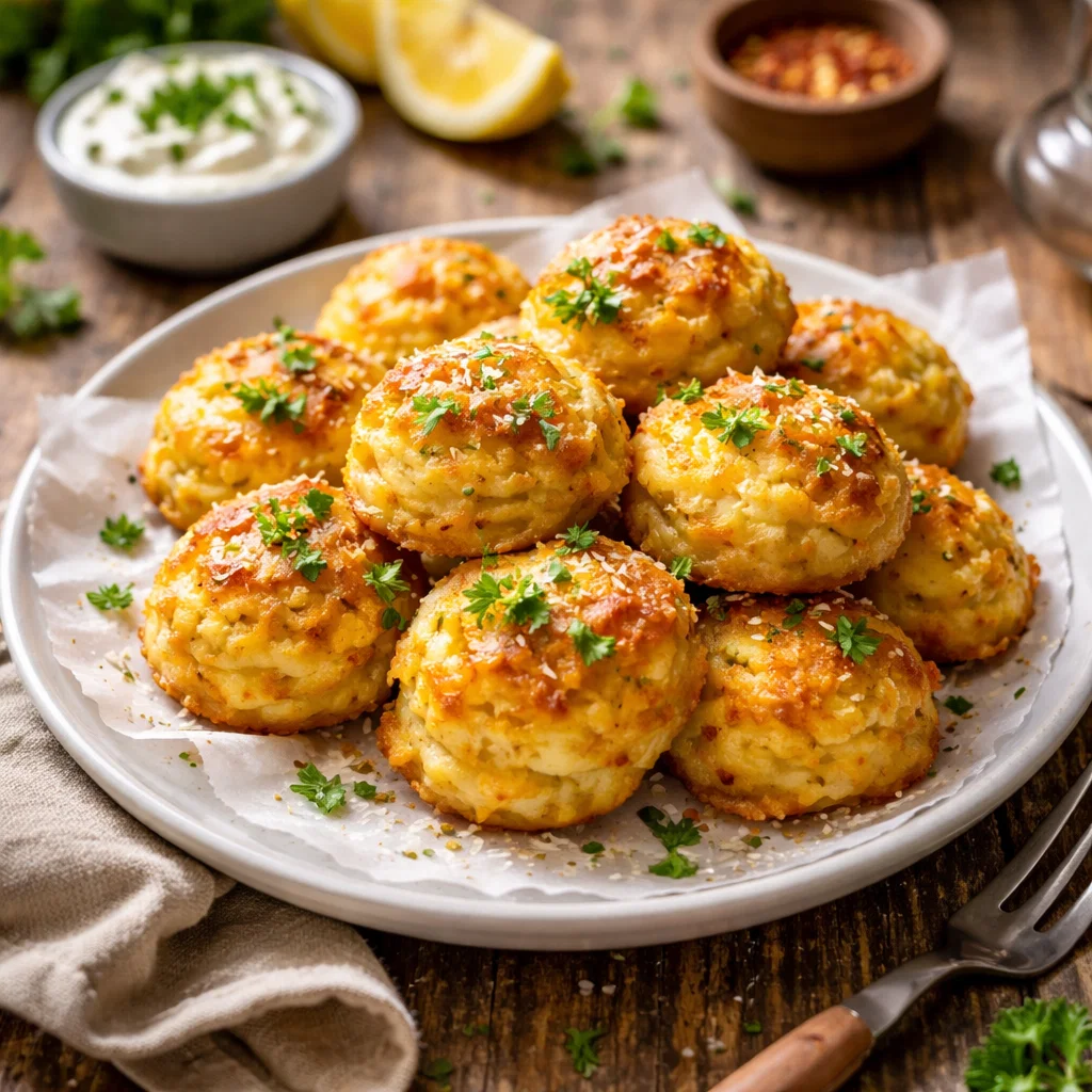 Cheesy Mashed Potato Puffs