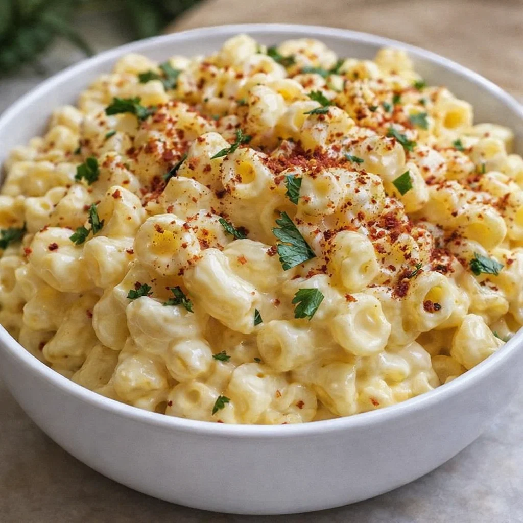 Deviled Egg Macaroni Salad