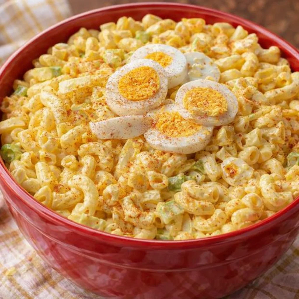 Deviled Egg Macaroni Salad