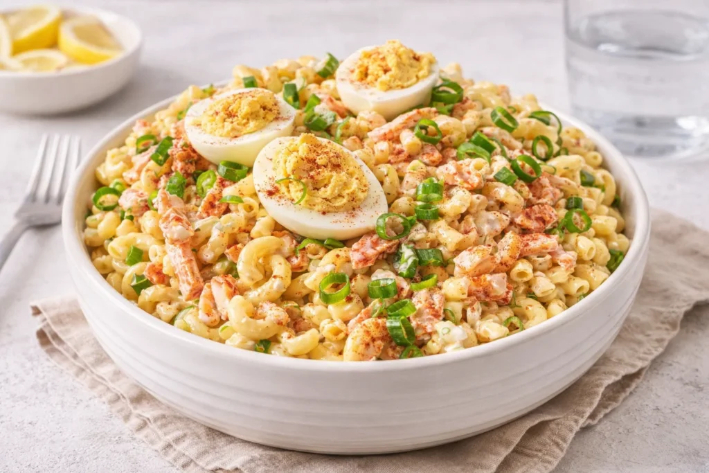 Deviled Egg Macaroni Salad