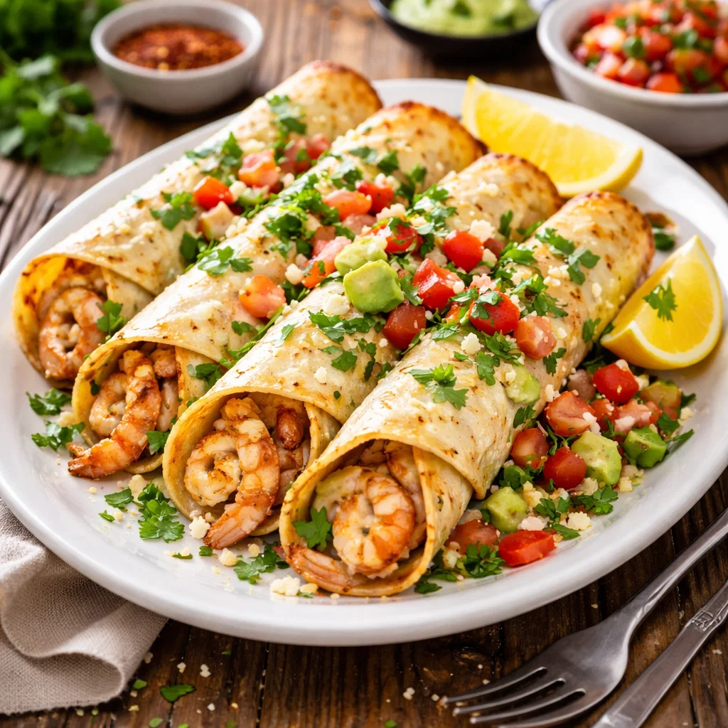 Healthy Baked Shrimp Taquitos