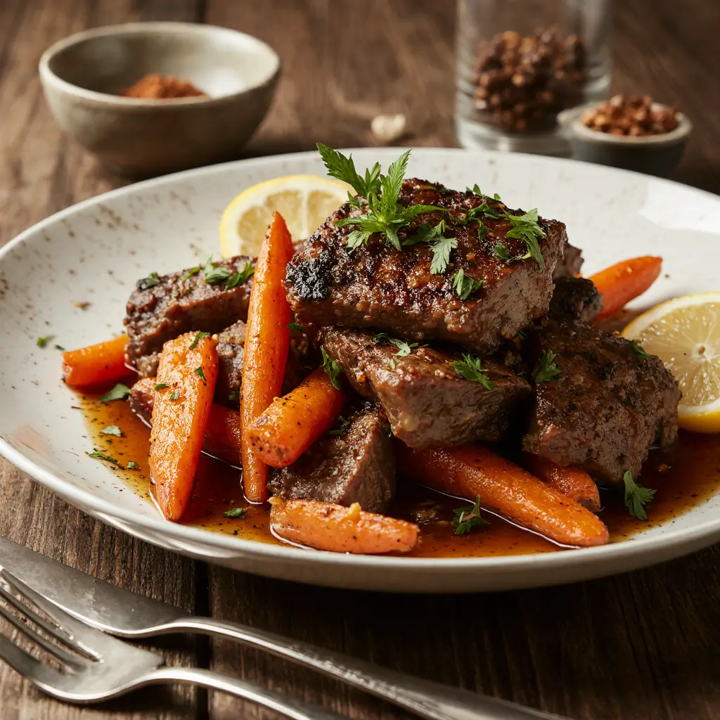 Honey Garlic Roasted Carrots