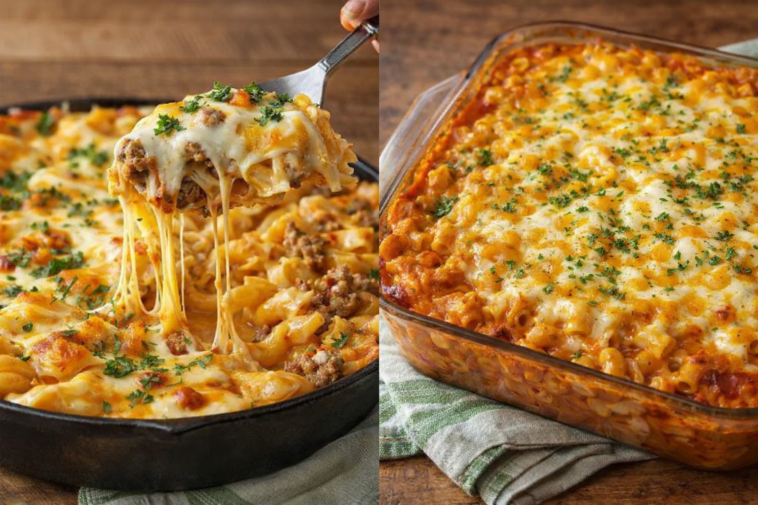 Mac and Cheese Meatloaf Casserole