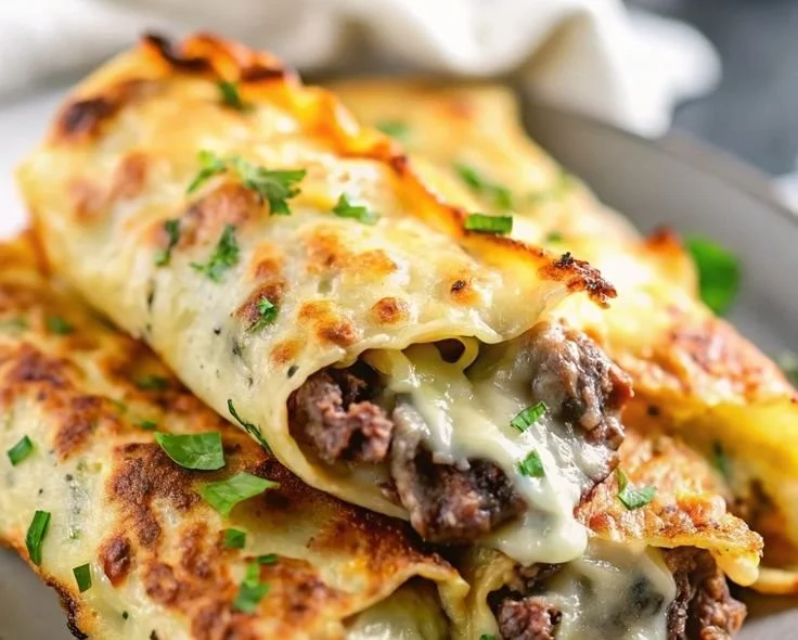 Philly Cheesesteak Egg Rolls