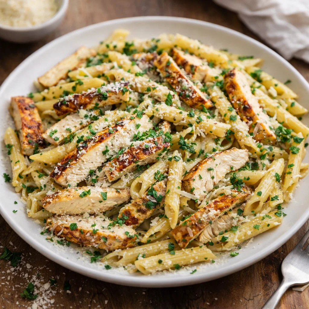 Garlic Parmesan Chicken Pasta